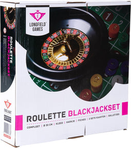 Roulette - Black Jack set 30 cm compleet