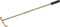 Roulette hark 60 cm. telescoop metaal/hout