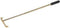 Roulette hark 60 cm. telescoop metaal/hout