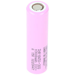 Round cell 18650, Li-ion, 3.7V, 3000mAh, 11.1Wh