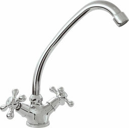 ROUSSEAU Beverly keukenmengkraan - Zonder handdouche - Chroomgrijs