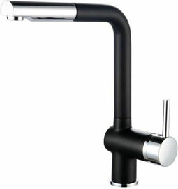 ROUSSEAU Keukenmengkraan Matsouko - Met handdouche - Chroom grijs en zwart