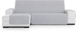 Hoes voor chaise longue met korte armleuning links Eysa MONTBLANC Grijs 100 x 110 x 240 cm