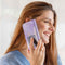 imoshion Hoesje Geschikt voor Samsung Galaxy A35 Hoesje Met Pasjeshouder - imoshion Design Bookcase smartphone - Paars / Purple Marble