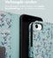 iMoshion Hoesje Geschikt voor iPhone SE (2022) / SE (2020) / 8 / 7 / 6s / 6 Hoesje Met Pasjeshouder - iMoshion Design Bookcase smartphone - Blauw / Blue Flowers