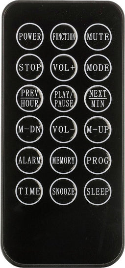 Roxx MC 201 Audio system AUX, CD, FM, Incl. remote control, Incl. speaker box, Alarm clock Black