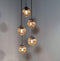 Roxxz Design - Moderne Hanglamp – Smoke Glas – Design Lamp – 5 Lichts
