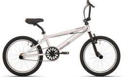 Royal Bugatti freestyle BMX fiets - 20 inch - Aluminium Brush met zwarte banden