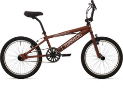 Royal Bugatti Freestyle BMX fiets - 20 inch - mat donker Bruin met zwarte banden