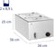 Royal Catering - Bain Marie - 600 W - 2 GN 1/2 - Aftapkraan