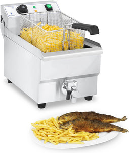 Royal Catering Elektro - friteuse - 10 liter met afvoerkraan