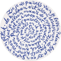 Royal Delft Diskus! bord Geluk