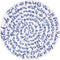 Royal Delft Diskus! bord Geluk
