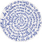Royal Delft Diskus! bord Geluk