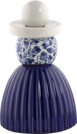 ROYAL DELFT Proud Mary figuur 3 - Cobalt Flower-Pattern - 17 cm