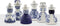 ROYAL DELFT Proud Mary figuur 3 - Cobalt Flower-Pattern - 17 cm