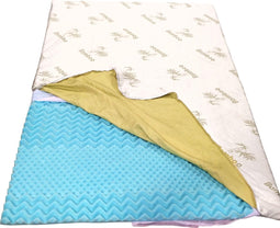 Royalty Comfort SLT-90190: Ergonomic Bamboo Memory Foam Mattress Topper 90x190