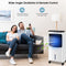 Royalty Line 4-in 1 Aircooler - Mobiele Luchtkoeler zonder Afvoer - Ventilator - Luchtzuiveraar - 75 Watt - 8L - Met Afstandsbediening, Timer en Koelelementen - Wit