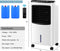 Royalty Line 4-in 1 Aircooler - Mobiele Luchtkoeler zonder Afvoer - Ventilator - Luchtzuiveraar - 75 Watt - 8L - Met Afstandsbediening, Timer en Koelelementen - Wit