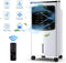 Royalty Line 4-in 1 Aircooler - Mobiele Luchtkoeler zonder Afvoer - Ventilator - Luchtzuiveraar - 75 Watt - 8L - Met Afstandsbediening, Timer en Koelelementen - Wit