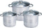 Royalty Line – 6-delige RVS pannenset met Glazen Deksels – Hoog – RL-SP2
