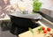 Royalty Line® ACR34M Braadpan Inductie - 6.5 Liter / Ø 34 cm Braadslede - Pan Voor Alle Warmtebronnen - Antiaanbaklaag - Oven Vrij - Pannen Met Aromaknop - Zwart