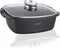 Royalty Line® ACR34M Braadpan Inductie - 6.5 Liter / Ø 34 cm Braadslede - Pan Voor Alle Warmtebronnen - Antiaanbaklaag - Oven Vrij - Pannen Met Aromaknop - Zwart