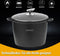 Royalty Line® AD24M Soeppan Inductie - Ø 24 cm / 7 Liter Braadpan - Kookpan Met Glazen Deksel - Pan Voor Alle Warmtebronnen - Antiaanbaklaag - Zwart