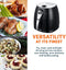 Royalty Line ® AF-3.1 Airfryer - Heteluchtfriteuse XL - Airfryer XL - 3 Liter - Geschikt Voor 800 Gram Friet - 1400W - Zwart