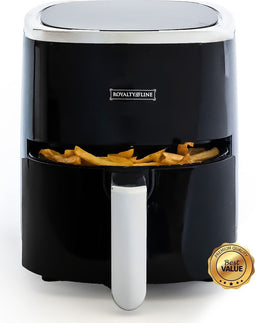 Royalty Line® AF5605D Digital Airfryer - 3.5 Liter Heteluchtfriteuse - 1200W Airfryers - Geschikt Voor 1000 Gr. Friet - Zwart