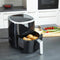 Royalty Line® AF5605D Digital Airfryer - 3.5 Liter Heteluchtfriteuse - 1200W Airfryers - Geschikt Voor 1000 Gr. Friet - Zwart