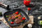 Royalty Line® AG28M Grillpan Inductie - Ø 28 cm - Antiaanbaklaag - Grill Pan Voor Alle Warmtebronnen - Zwart