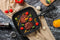 Royalty Line® AG28M Grillpan Inductie - Ø 28 cm - Antiaanbaklaag - Grill Pan Voor Alle Warmtebronnen - Zwart
