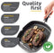 Royalty Line® AG28M Grillpan Inductie - Ø 28 cm - Antiaanbaklaag - Grill Pan Voor Alle Warmtebronnen - Zwart