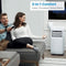 Royalty Line Airco - Mobiele Airco - 9000 BTU - Airconditioner - 3 in 1 Functie - 2600W Met Raamafdichtingskit - Energie Klasse A - Voor Ruimte tot 80 m³ - Temperatuurinstelling van 16⁰C tot 31⁰C - Wit