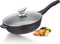 Royalty Line® BDF28ML Hapjespan Inductie - Ø 28 cm / 3.4 Liter - Diepe Pan Met Antiaanbaklaag - Koekenpan Voor Alle Warmtebronnen - Zwart
