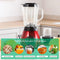 Royalty Line Blender - Smoothie Blender Met Grinder - 1.5 Liter - 3 Snelheden - RVS Met Glazen Kan - Blender To Go - Rood