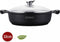 Royalty Line® BR32ML Hapjespan Inductie - Braadpan - Ø 32 cm / 5.5 Liter - Hapjespannen Voor Alle Warmtebronnen - Antiaanbaklaag Met Glazen Deksel - Zwart