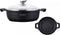 Royalty Line® BR32ML Hapjespan Inductie - Braadpan - Ø 32 cm / 5.5 Liter - Hapjespannen Voor Alle Warmtebronnen - Antiaanbaklaag Met Glazen Deksel - Zwart