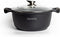 Royalty Line® BS26M Braadpan Inductie - Ø 26 cm - 4.8 Liter Kookpan - Soeppan Voor Alle Warmtebronnen - Antiaanbaklaag - Zwart