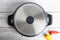 Royalty Line® BS32M Braadpan Inductie - Bakpan Inductie - Soeppan - Ø 32 cm - 8.6 Liter Kookpan Met Glazen Deksel met Koudgrepen - Voor Alle Warmtebronnen - Antiaanbaklaag - Aluminium - Zwart