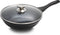 Royalty Line® BW28M Wokpan Inductie - Ø 28 cm / 3.7 Liter - Wokpannen Voor Alle Warmtebronnen - Antiaanbaklaag - Wok met Deksel - Zwart