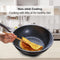 Royalty Line® BW28M Wokpan Inductie - Ø 28 cm / 3.7 Liter - Wokpannen Voor Alle Warmtebronnen - Antiaanbaklaag - Wok met Deksel - Zwart