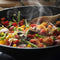 Royalty Line® BW30M Wokpan Inductie - Ø 30 cm / 4.4 Liter - Wokpannen Voor Alle Warmtebronnen - Antiaanbaklaag - Wok met Deksel - Zwart