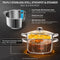 Royalty Line® C14L Stoompan Inductie - 14 Liter / Ø 28 cm - Groot Soeppan Inductie Voor Alle Warmtebronnen - RVS Deksel met Couscous Pan - RVS