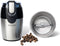 Royalty Line® CGE200 Elektrische Koffiemolen - 200W - Koffiebonen Maler - 70gr Bonenmaler met RVS Messen - BPA Vrij Coffee Grinder - Kruidenmolen Voor Kruiden, Noten & Specerijen - RVS / Zwart