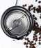 Royalty Line® CGE200 Elektrische Koffiemolen - 200W - Koffiebonen Maler - 70gr Bonenmaler met RVS Messen - BPA Vrij Coffee Grinder - Kruidenmolen Voor Kruiden, Noten & Specerijen - RVS / Zwart