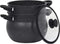 Royalty Line® CP6L Stoompan Inductie - 6 Liter / Ø20 cm Couscous Pan - Rijst en Groentestomer - Soeppan Inductie Voor Alle Warmtebronnen - Couscoussier - Zwart