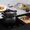 Royalty Line® CP6L Stoompan Inductie - 6 Liter / Ø20 cm Couscous Pan - Rijst en Groentestomer - Soeppan Inductie Voor Alle Warmtebronnen - Couscoussier - Zwart