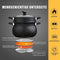 Royalty Line® CP6L Stoompan Inductie - 6 Liter / Ø20 cm Couscous Pan - Rijst en Groentestomer - Soeppan Inductie Voor Alle Warmtebronnen - Couscoussier - Zwart